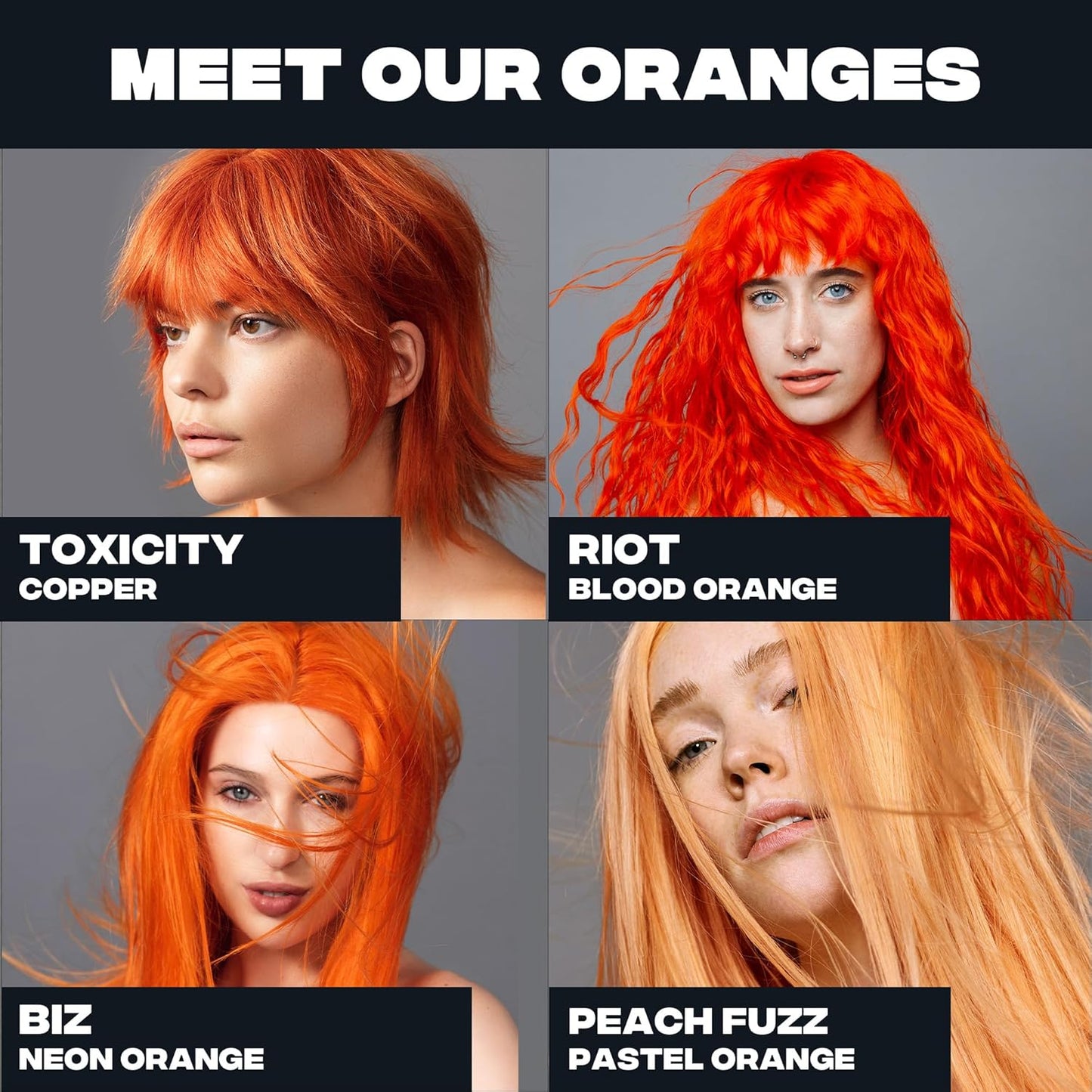 Good Dye Young Semi-Permanent Hair Color, Vegan and Cruelty-Free Orange Hair Dye, Last up to 24 Washes, Non-Damaging Conditioning Hair Color (5FL OZ, Riot)