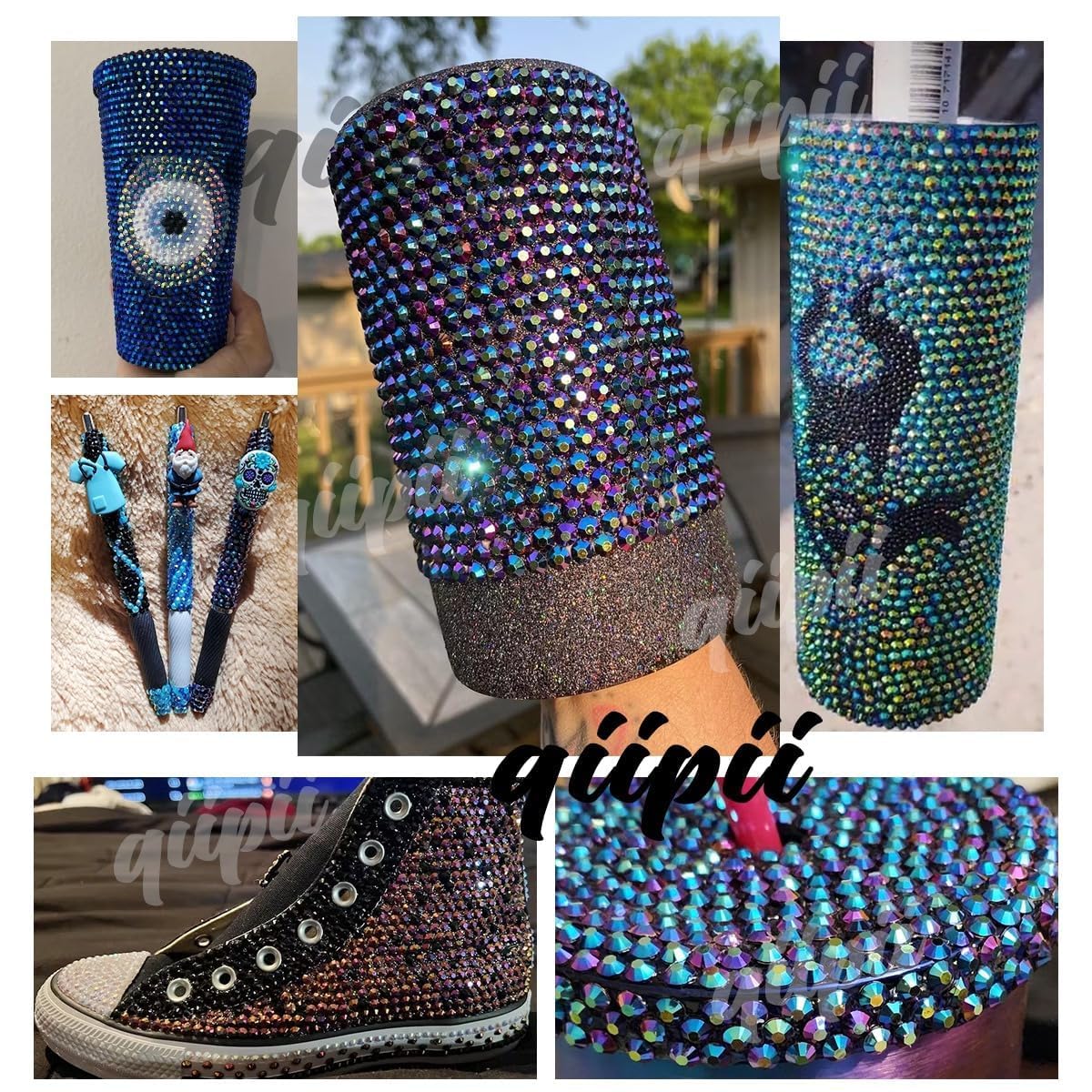 Purple Rose AB Resin Rhinestones for Crafting 3mm 4mm 5mm Purple Red AB Flatback Jelly Stones Bulk SS10 SS16 SS20 Diamonds Gems for Nails Face Eyes Makeup Body Tumblers Bottles DIY Crafts Shoes