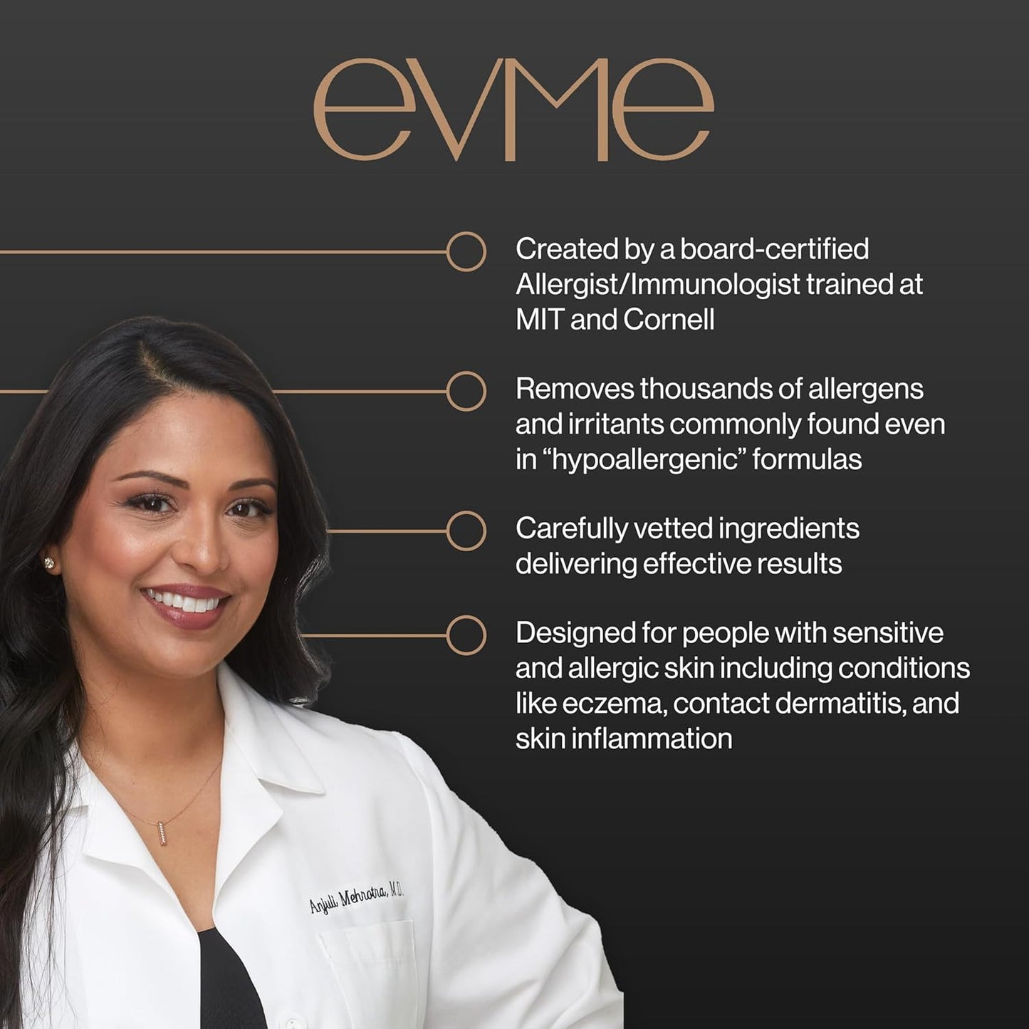 Evme Night Glow Crème – Hydrating Gel-to-Cream Moisturizer with Squalane, Sea Buckthorn & Vitamin C – Dermatologist-Tested, Fragrance-Free for Sensitive, Reactive Skin – Supports Healthy Skin Barrier