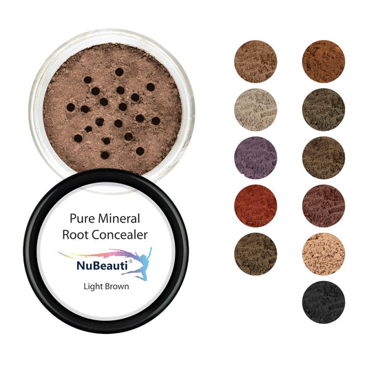 Root Touch Up Powder - True-to-Nature Hairline Concealer for Zero Fragrance, Talc-Free Coverage (Without Brush, Light Brown)