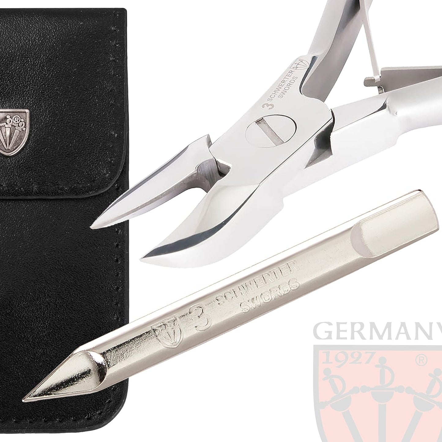 3 Swords Germany – Brand Quality Stainless Nail NIPPERS - Remover - Cutter Manicure Pedicure Grooming for Professional fingernail & toenail Care by 3 Swords (BTA)