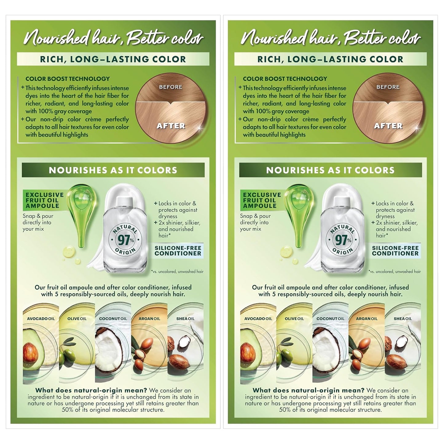 Garnier Hair Color Nutrisse Nourishing Creme, 100 Extra-Light Natural Blonde (Chamomile) Permanent Hair Dye, 2 Count (Packaging May Vary)