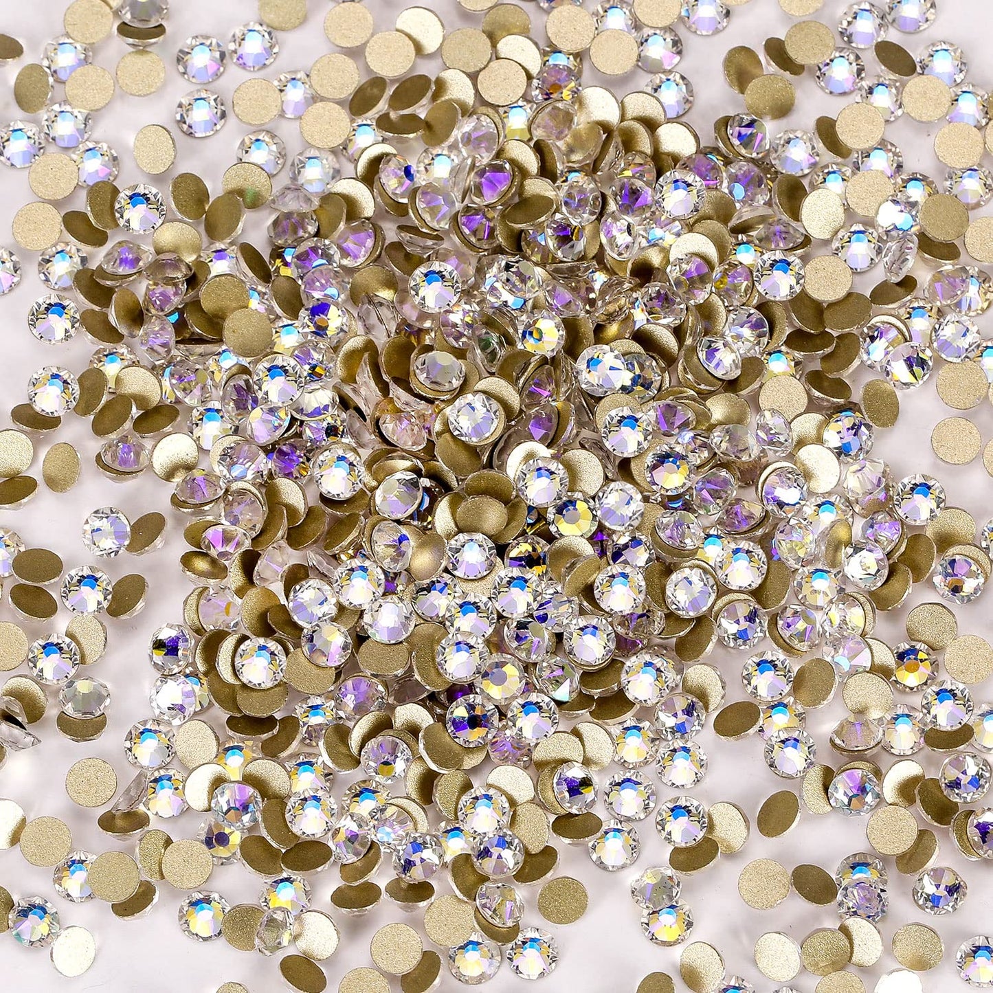Novani Moon Night Rhinestones 1440pcs Flat Back Round Rhinestone Style 2088 Sparkly Crystal Gemstones for Nail Art and Crafting SS20,4.6-4.8mm