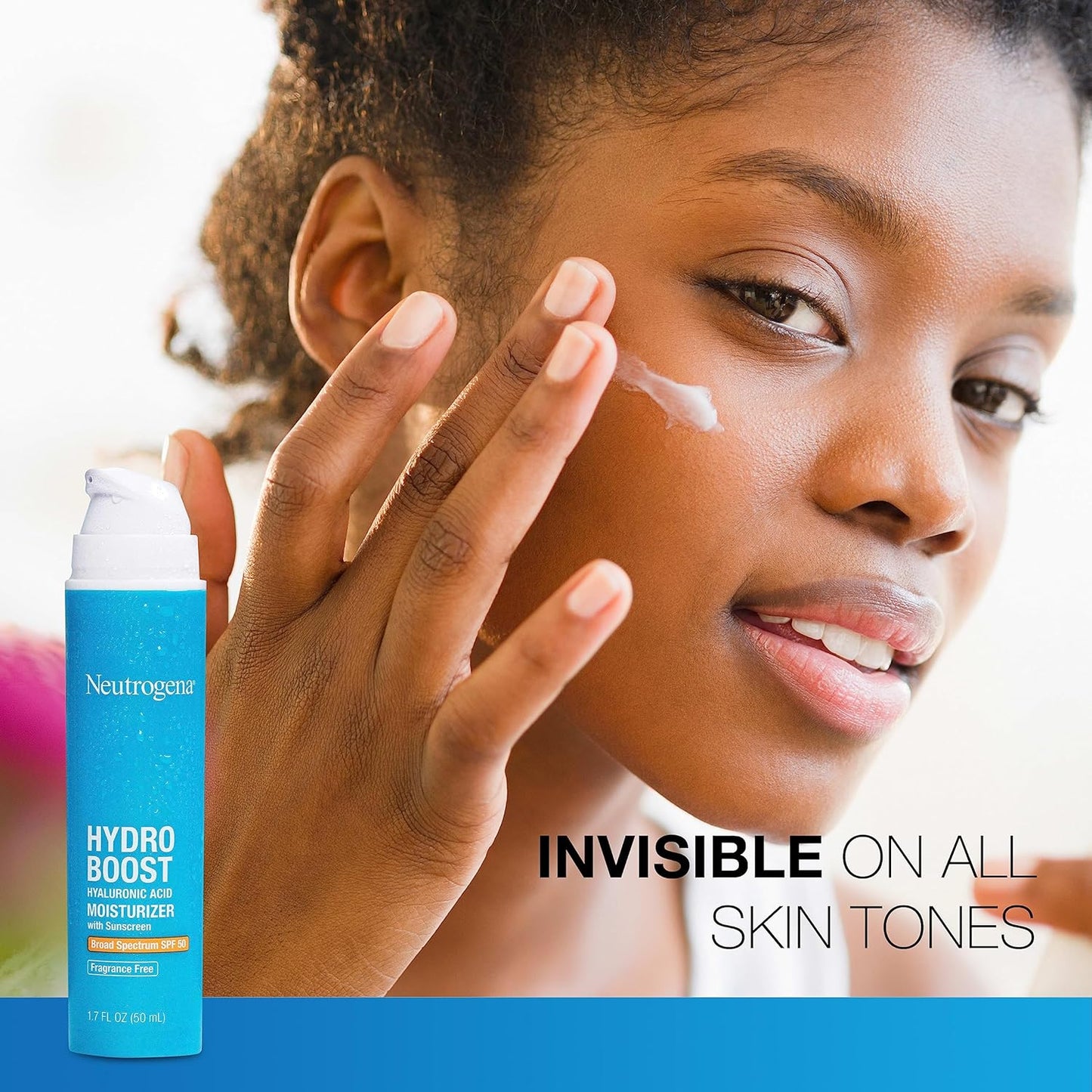 Neutrogena Hydro Boost Hyaluronic Acid Hydrating Face Moisturizer With SPF 50, Fragrance Free Facial Moisturizer, 1.7 fl. oz, & Trial Size Hydro Boost Facial Cleanser, 0.5 fl. oz