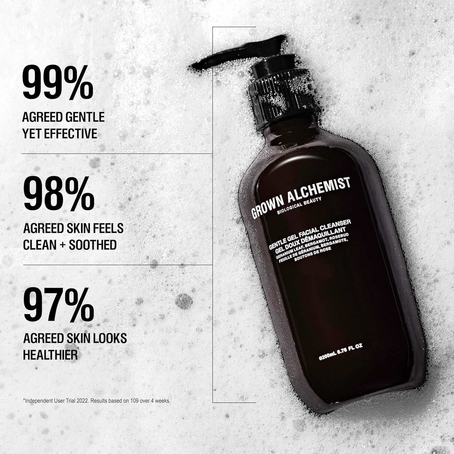 Grown Alchemist Facial Cleanser Set: Polishing Exfoliator (75ml) + Gentle Gel Cleanser (200ml)